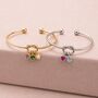 Friendship Knot Bangle With Birthstone Hearts, thumbnail 3 of 9