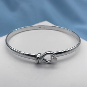 Silver Bangle Bracelet That Can Be Personalised, 3 of 7