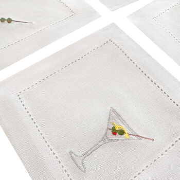 Extra Dirty Cocktail Napkins Set Four, 3 of 3