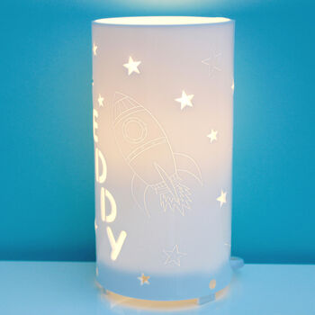 Personalised Rocket And Star Night Light, 2 of 9