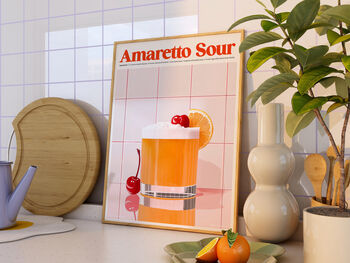 Amaretto Sour Kitchen Print, 3 of 4