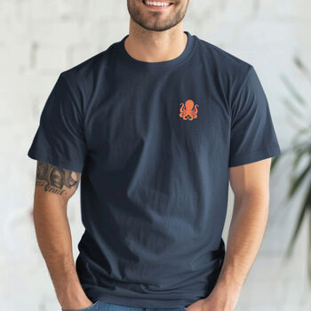 Mens Kraken Octopus Motif T Shirt, Can Be Personalised, 2 of 4