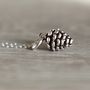 Tiny Pine Cone Charm Necklace, thumbnail 1 of 12