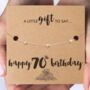 70th Birthday For Her Gold Plated Star Bracelet And Gift Wrap, thumbnail 1 of 9