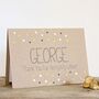 Personalised Usher Thank You Card, Gold Dots, thumbnail 3 of 3