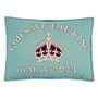 God Save The King Wool Coronation Cushion, thumbnail 4 of 5