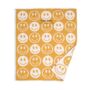Personalised Yellow Happy Face Baby Blanket, thumbnail 2 of 2