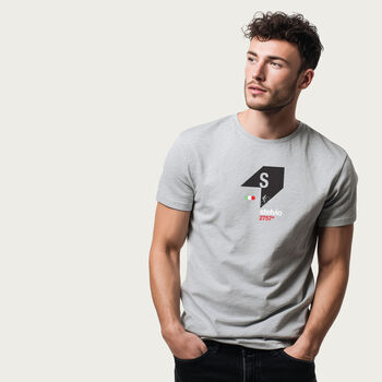 Stelvio Grey Cycling T Shirt, 6 of 7