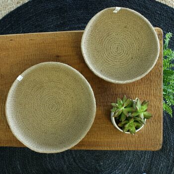 Respiin Natural Seagrass And Jute Bowls, 10 of 12
