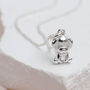 Personalised Sterling Silver Puppy Dog Charm Necklace, thumbnail 1 of 4