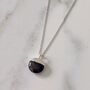 The Orb Garnet January Birthstone Necklace, Silver, thumbnail 1 of 6