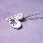 Sterling Silver Torn Heart Necklace, thumbnail 3 of 8