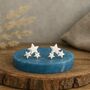 Sterling Silver Three Star Cluster Stud Earrings, thumbnail 3 of 8