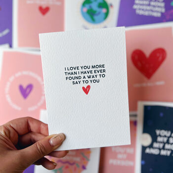 Valentines Romantic Card 'Ever Found A Way To Say', 2 of 4