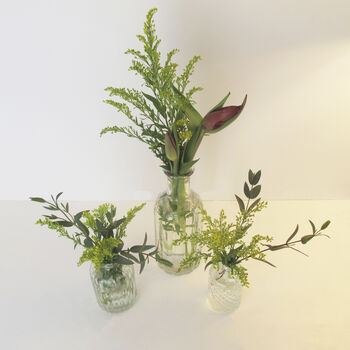 Set Of Three Glass Vases, 4 of 6