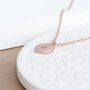 Monogrammed Round Tag Necklace, thumbnail 9 of 12