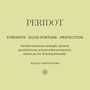 August Birthstone Peridot Gold Plated Necklace, thumbnail 9 of 12