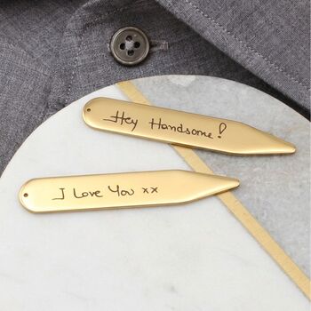 Personalised Gold Collar Stiffeners, 3 of 4
