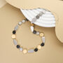 Mixed Metal Contemporary Necklace Modern Geometric Statement Necklace, thumbnail 2 of 3