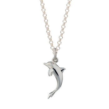 Children's Sterling Silver Dolphin Necklace, 6 of 6
