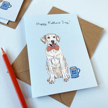 Yellow Labrador Father's Day Card, 2 of 2