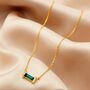 Green Emerald 55th Wedding Anniversary Necklace, thumbnail 1 of 6