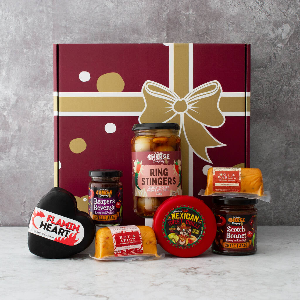 All About The Burn! Hot And Spicy Cheese Hamper, 1 of 9