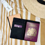 Personalised Striped Print Passport Holder, thumbnail 3 of 3