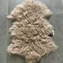 Curly Tibetan Sheepskin Rug Beige, thumbnail 1 of 2
