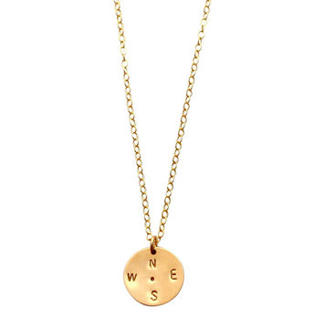 Gold Compass Necklace, 2 of 2