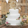 Wooden Love Wedding Cake Topper Decoration, thumbnail 1 of 3