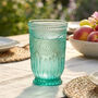 Set Of Four Zamora Turquoise Highball Tumblers, thumbnail 3 of 8