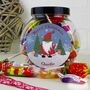 Personalised Christmas Sweetie Jar, thumbnail 1 of 2