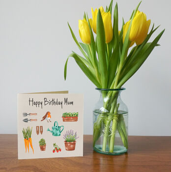 Illustrated Gardening Birthday Card, 4 of 5