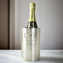 Monogram Stainless Steel Personalised Wine Cooler, thumbnail 2 of 4