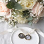 Personalised Vintage Antique Gold Round Wedding Bouquet Locket, thumbnail 1 of 5