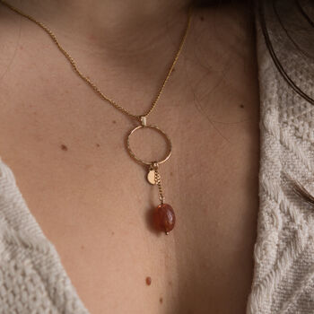 Astralis Necklace 14k Gold Filled And Sunstone Pendant, 4 of 7