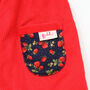 Red Cord Strawberry Reversible Trousers, thumbnail 2 of 6