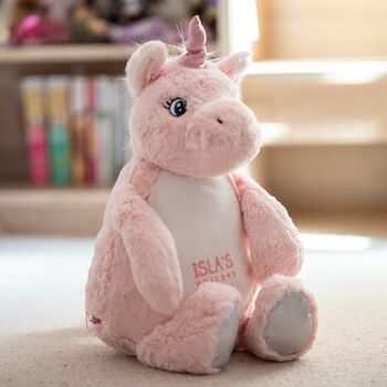 Embroidered Unicorn 'Hideaway Pouch' Soft Toy, 9 of 12