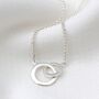 Gold Plated Or Sterling Silver Infinity Rings Necklace, thumbnail 1 of 7