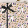 Three Sheets Of Floral 90th Birthday Wrapping Paper, thumbnail 1 of 2