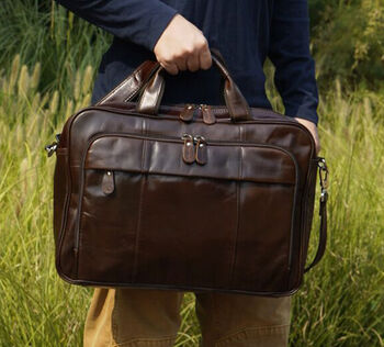 Slim Briefcase Laptop Bag, 4 of 7