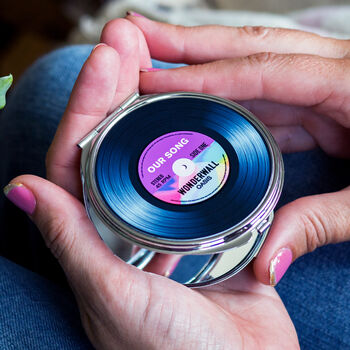 Personalised 'Our Song' Compact Mirror, 3 of 10
