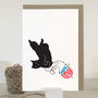 Black Cat Birthday Card, thumbnail 1 of 3