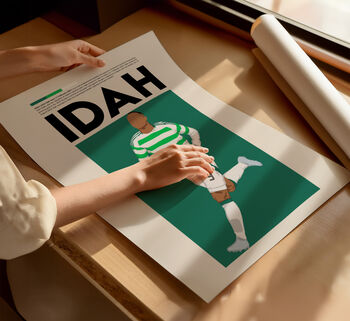 Adam Idah Celtic Football Poster, 4 of 6