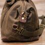 Personalised Initial Men's Waxed Cotton Canvas Holdall, thumbnail 5 of 7