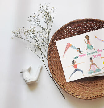 Yoga Birthday Card, 8 of 8
