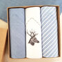 Men's Handkerchiefs Stag Set, thumbnail 1 of 2