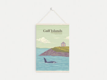 Gulf Islands National Park Canada Travel Poster Print, 6 of 8