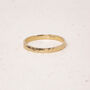 Solid 9ct Gold Hammered Ring, thumbnail 2 of 6